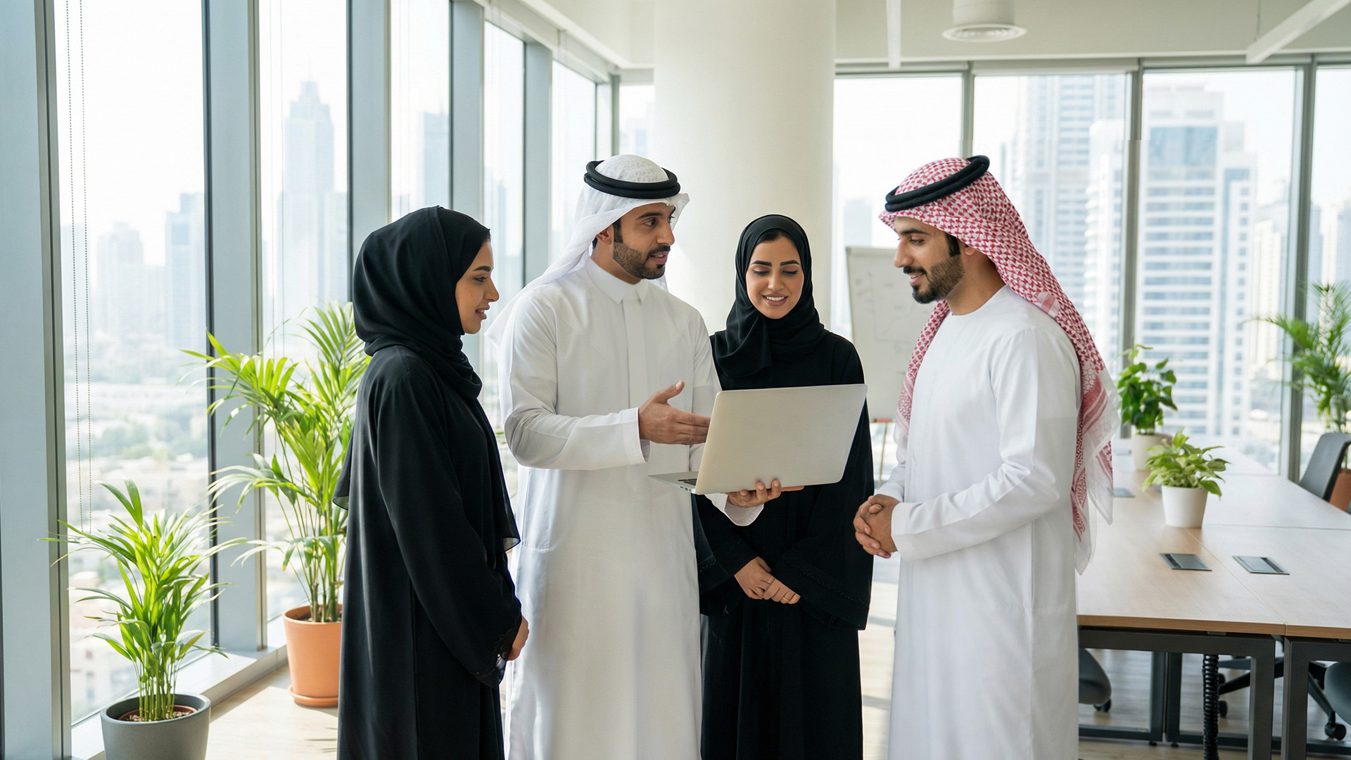 فريق العمل في اجتماع